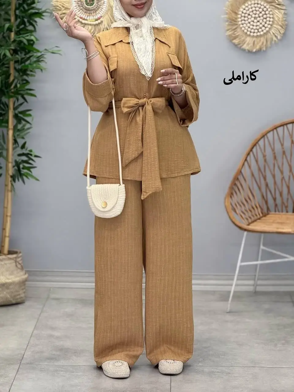 3446-شومیز و شلوار سونیا